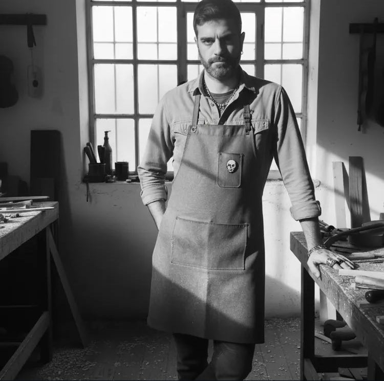 David Clarson en el silencio de su taller